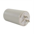 Interstate Pneumatics 40MFD +/-5% 50Hz/60Hz AC 250V Cylinder Motor Running Capacitor - 2 Pin, White, 8mm Threaded End CMC7005